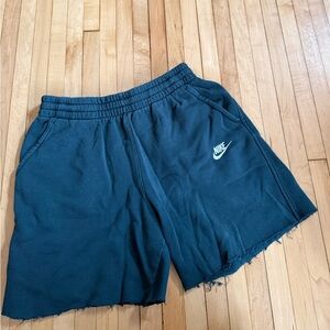 Nike Teal & Cream Fleece Shorts